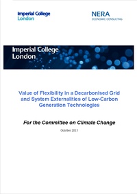 Value of flexibility in a decarbonised grid and system externalities of low-carbon generation